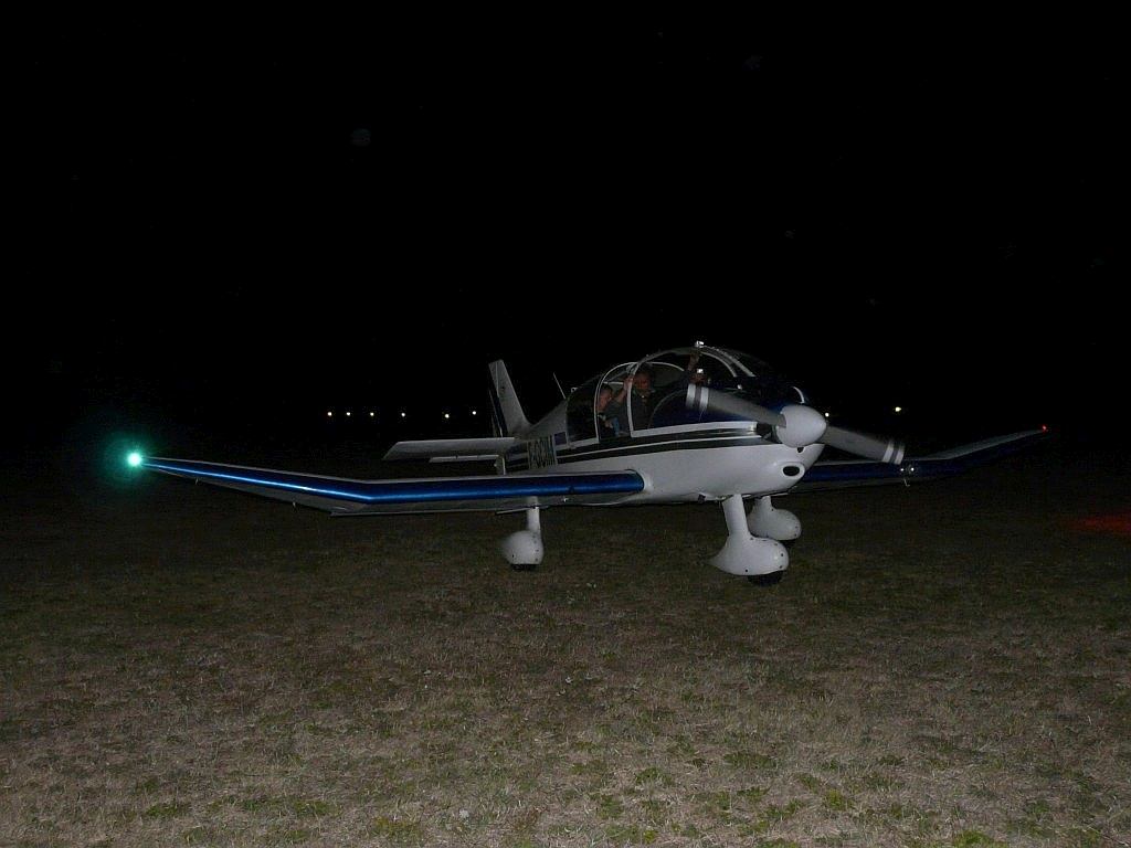 Pilotes du club participant au vol de nuit d'Alençon
